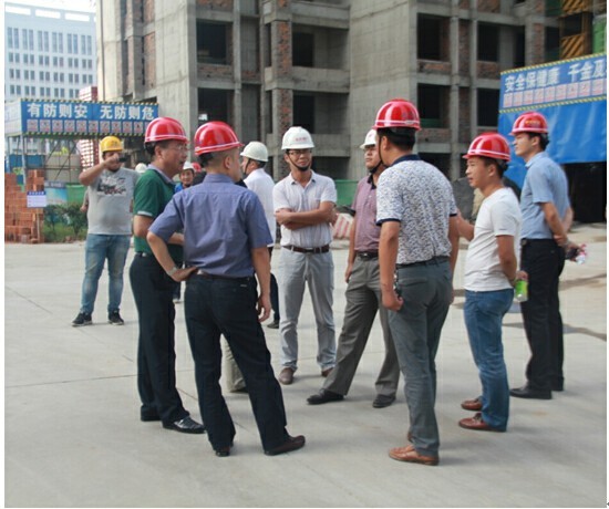 蒙城、霍山項目團隊實地學習參觀肥西名邦?中央公館項目