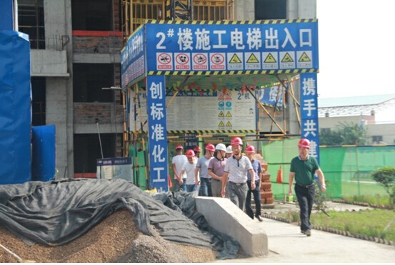 蒙城、霍山項目團隊實地學習參觀肥西名邦?中央公館項目