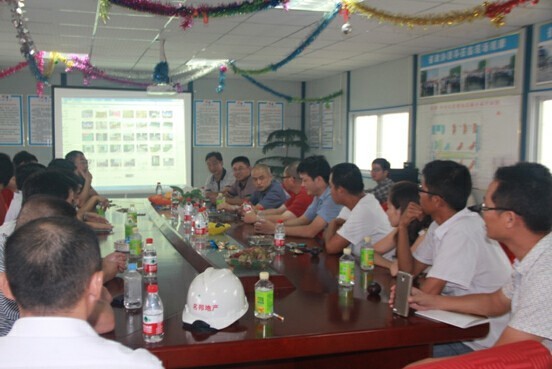 蒙城、霍山項目團隊實地學習參觀肥西名邦?中央公館項目